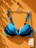 Góra od bikini w paski Esprit push-up