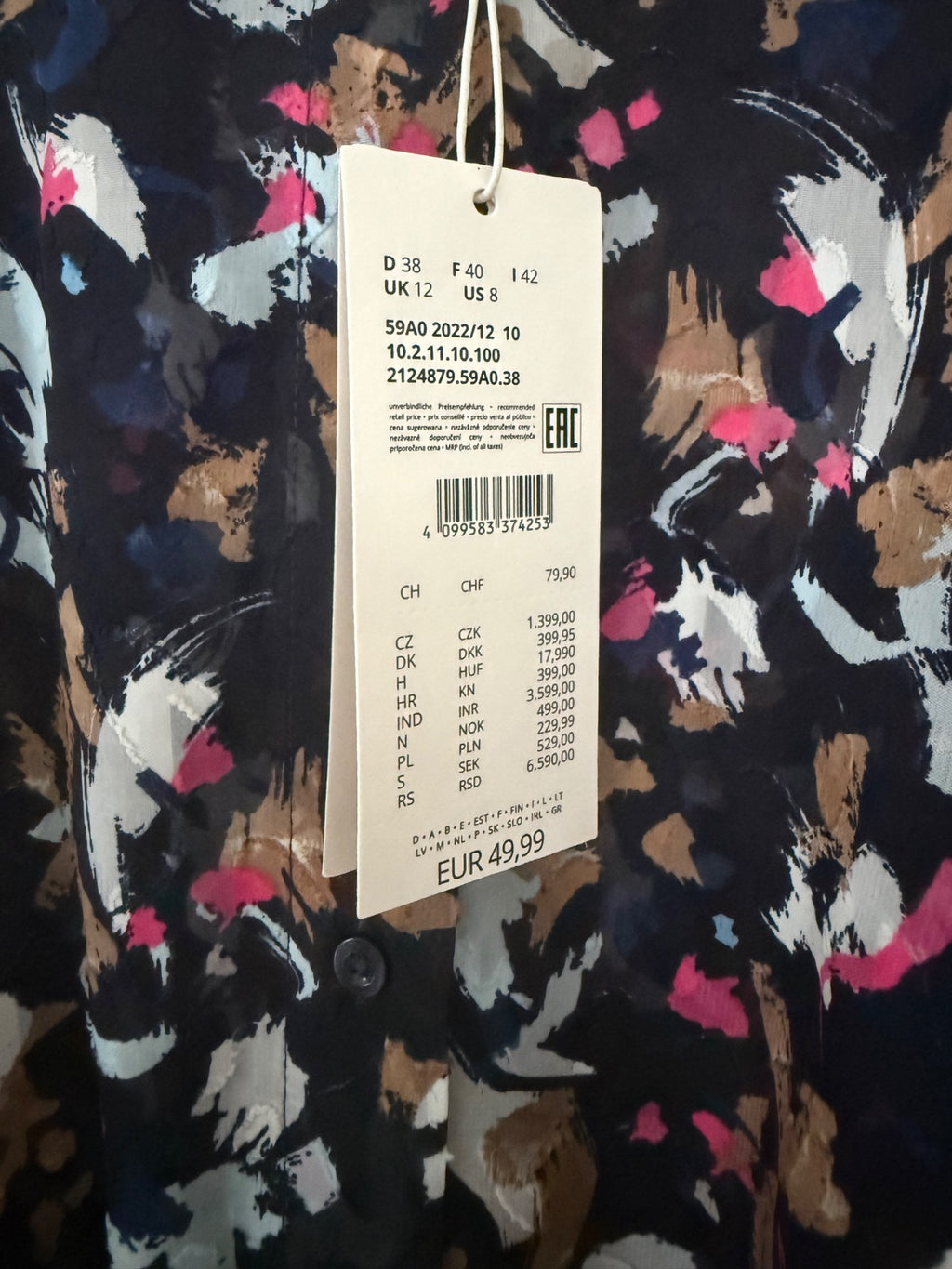 Bluzka szyfonowa w nadruk s.Oliver s. Oliver