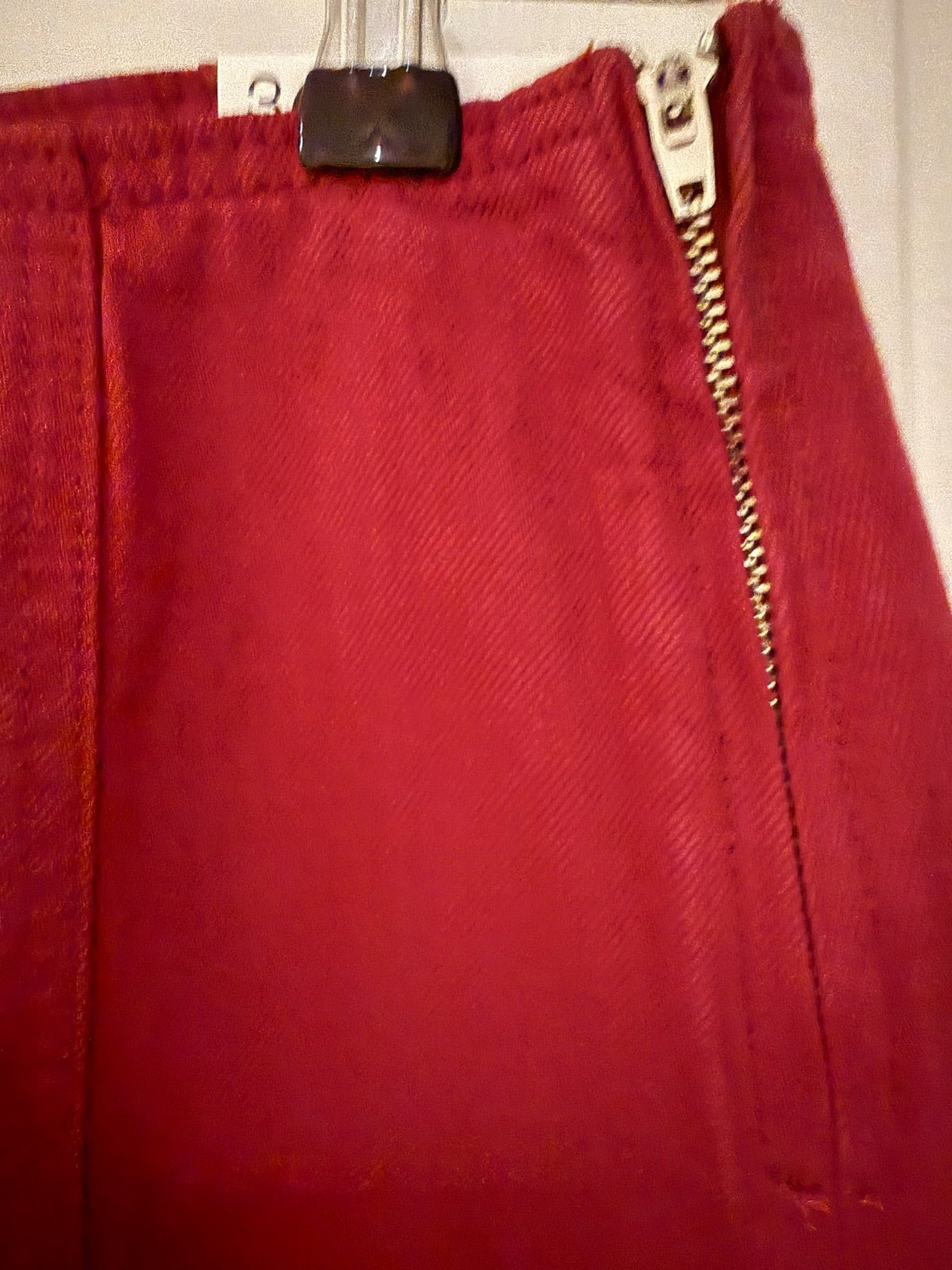 Spódnica denim Stradivarius D64 czerwony