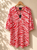 Sukienka mini Vero Moda zebra czerwona M