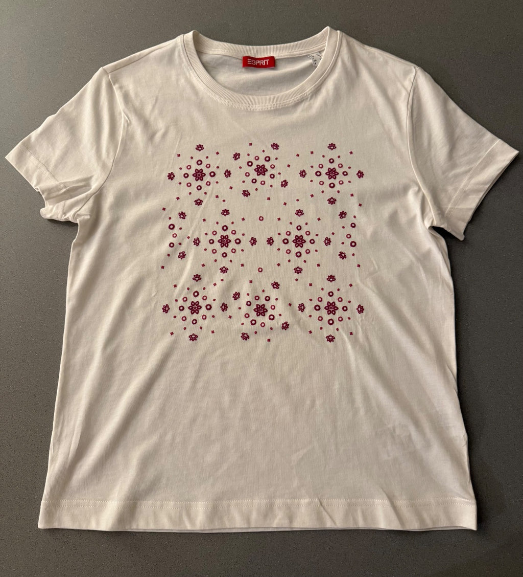 T-shirt z kwiatowym nadrukiem Esprit
