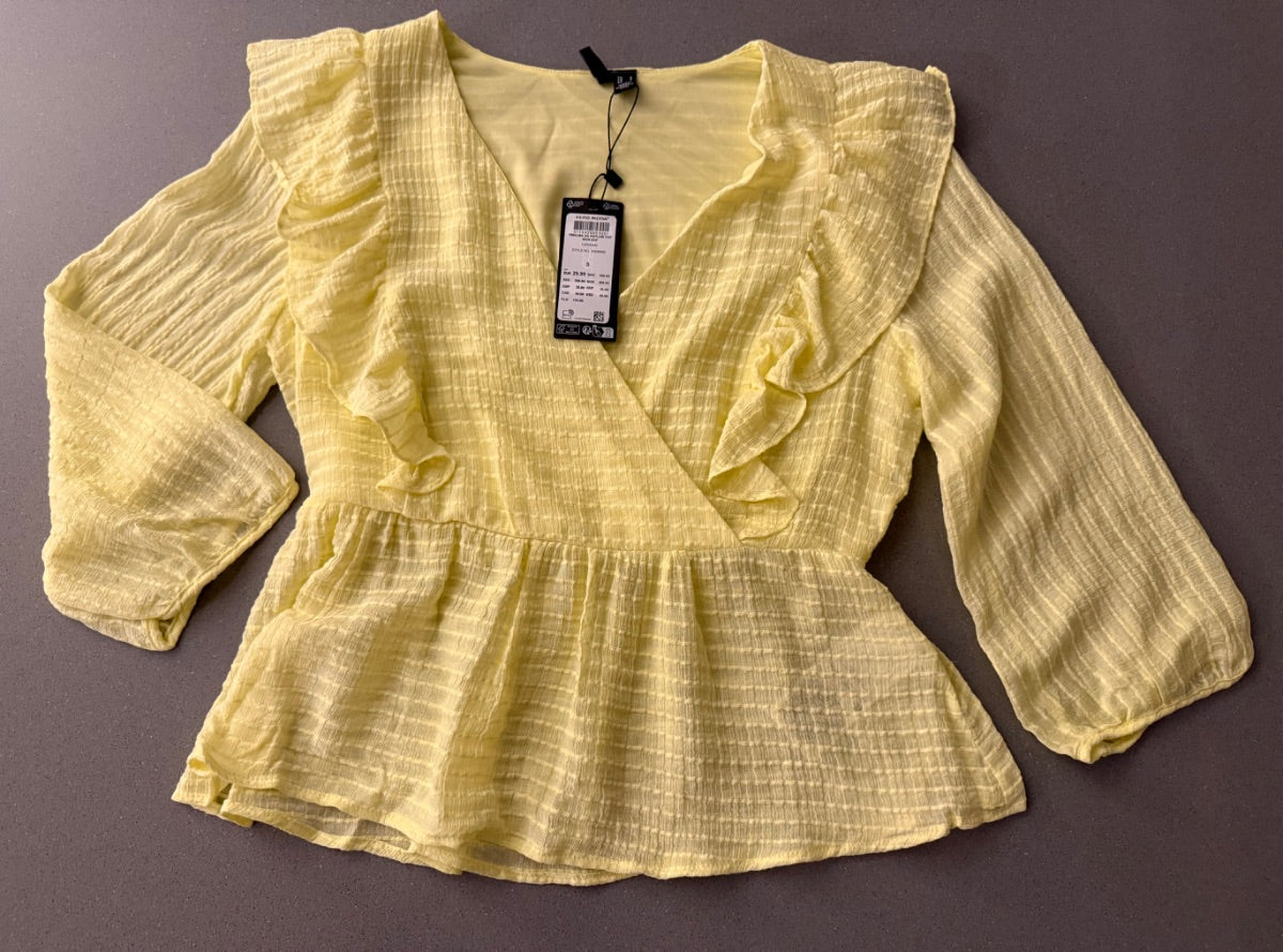 Bluzka z falbanami peplum Vero Moda