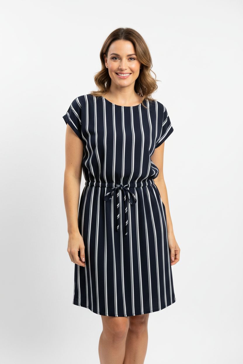 Sukienka w paski Vero Moda z wiązaniem S/XL