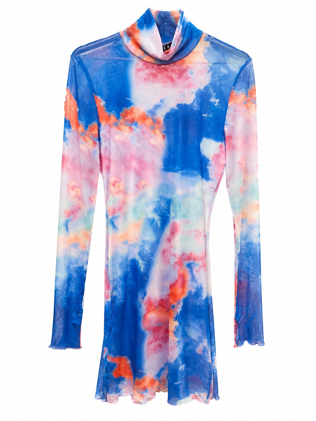 Sukienka mini Something New tie-dye mesh