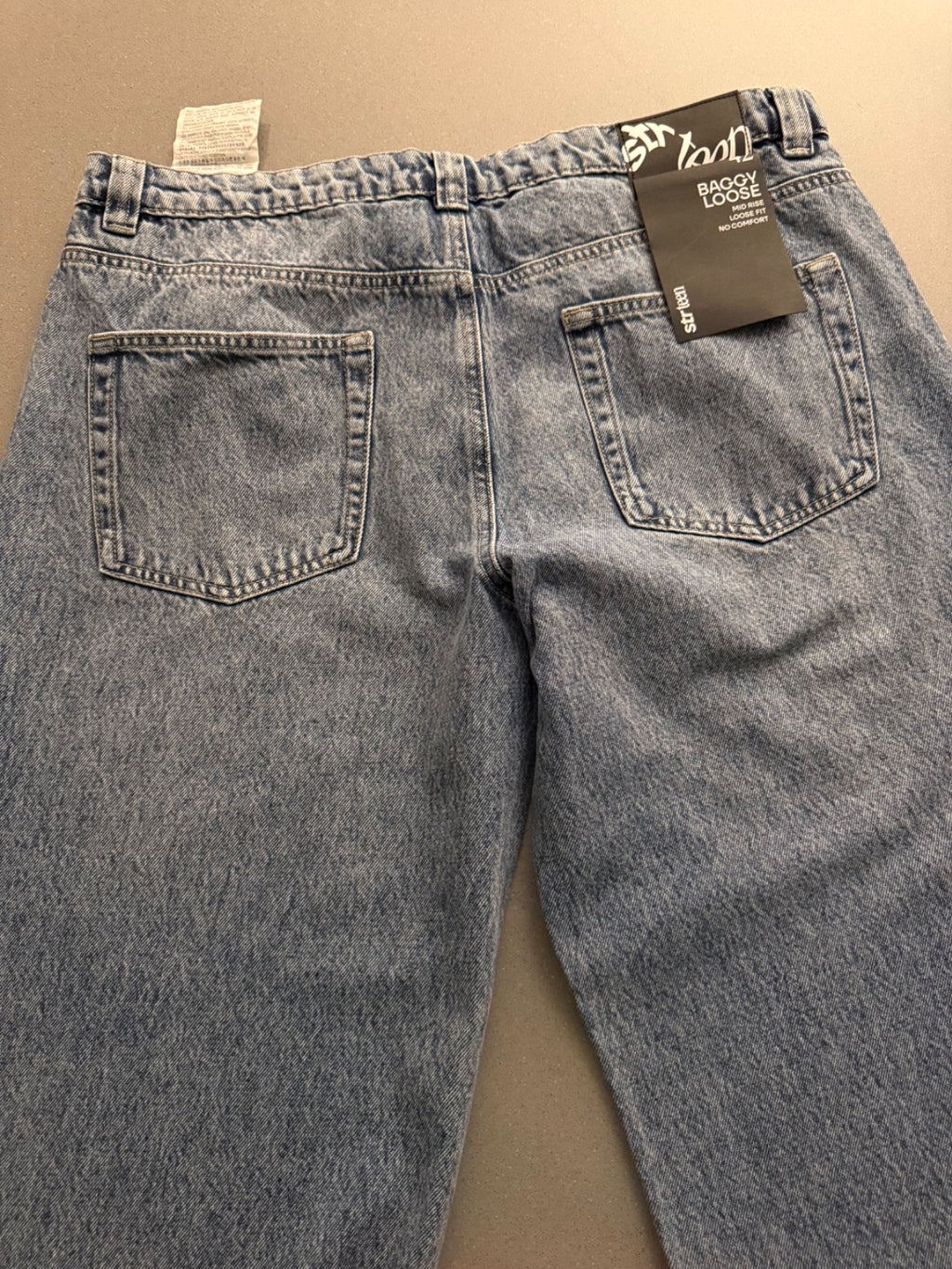 Jeansy wide leg Stradivarius jasny niebieski L
