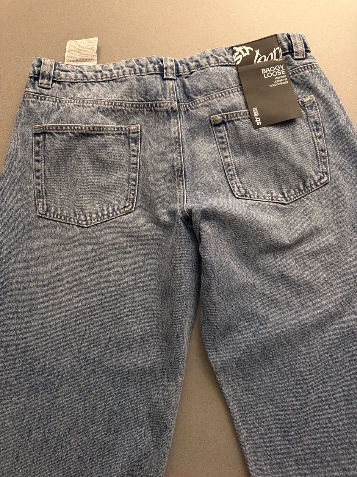 Jeansy wide leg Stradivarius jasny niebieski L