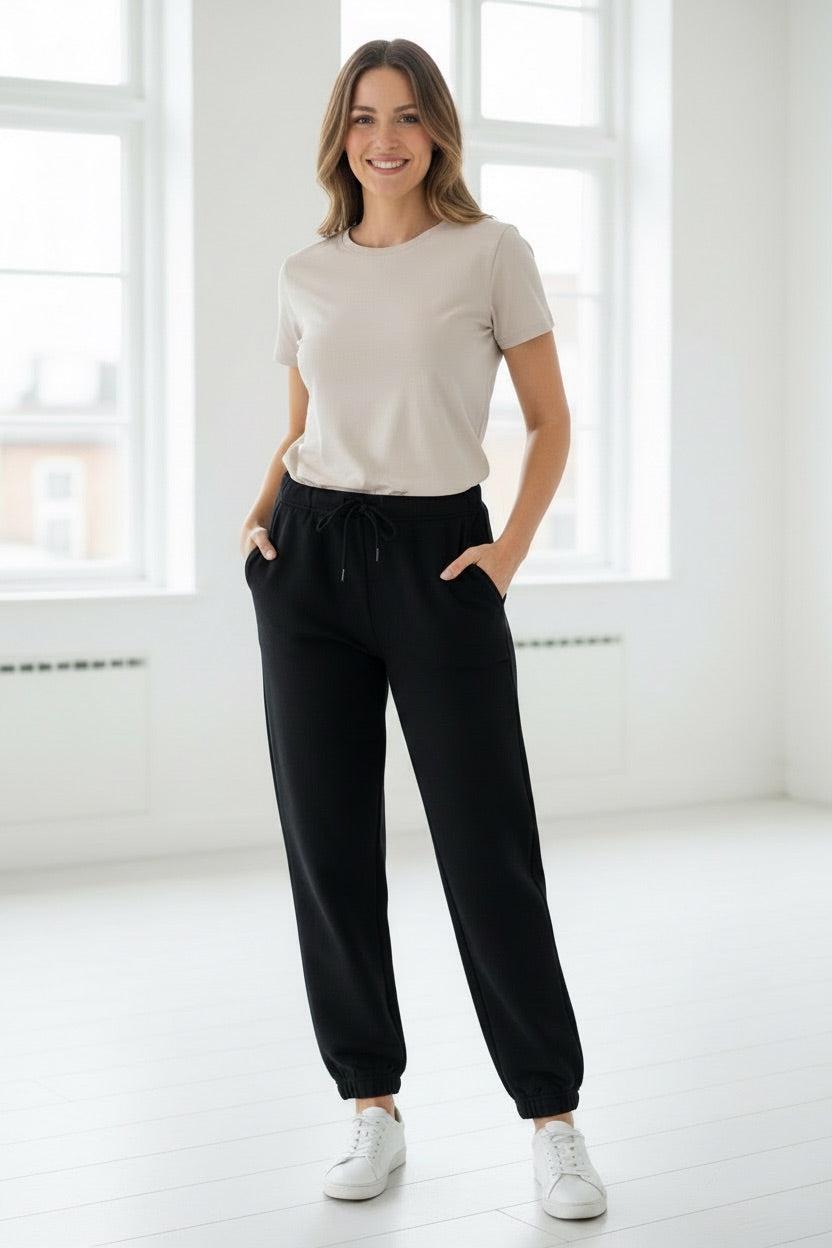 Spodnie jogger czarne Stradivarius