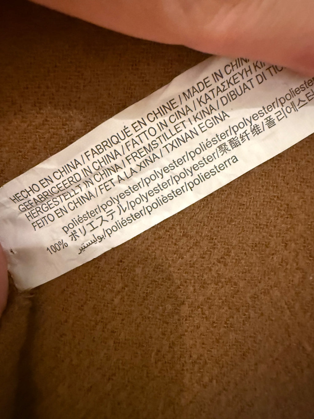 Szalik z frędzlami Stradivarius camel