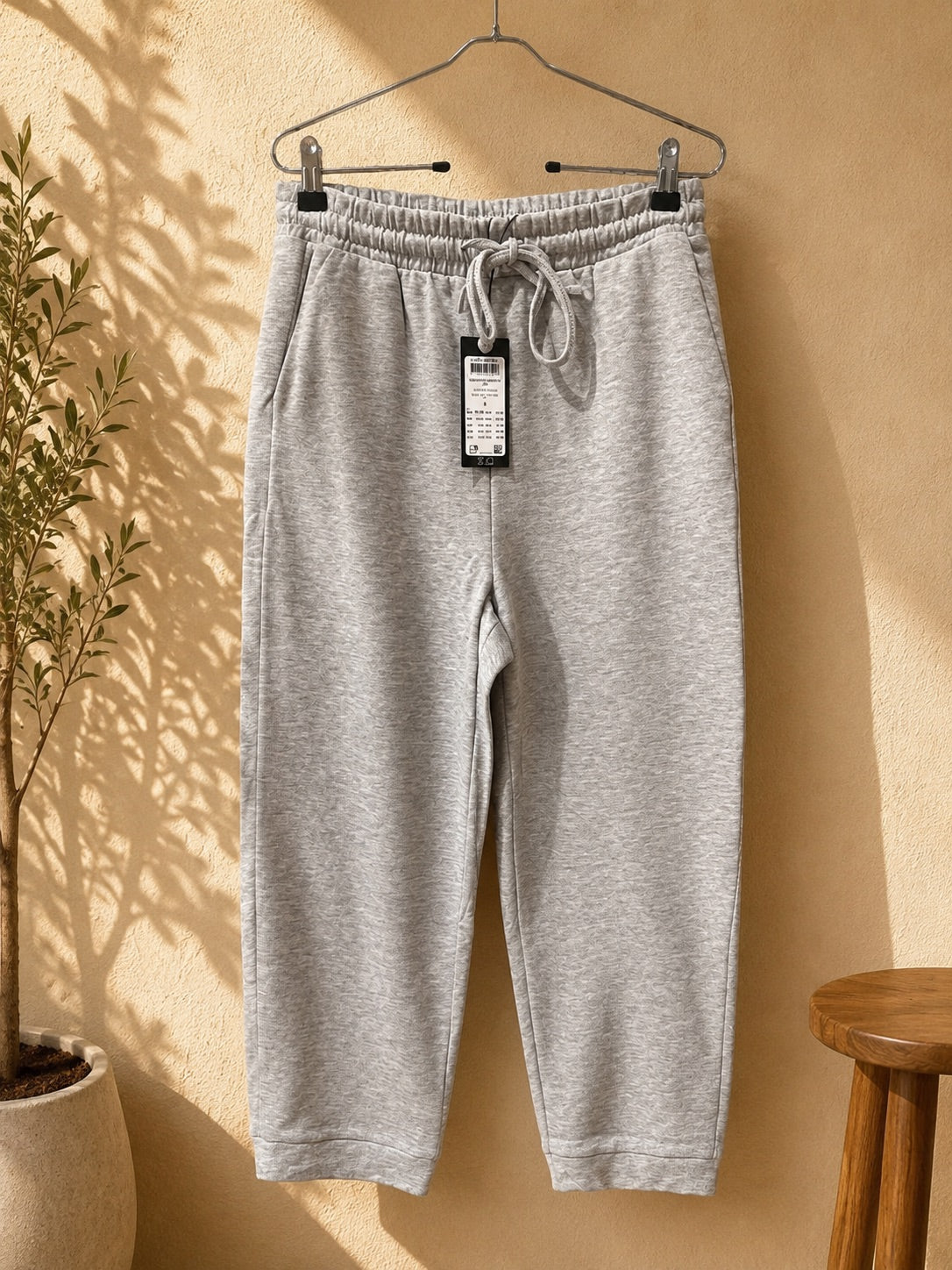 Spodnie dresowe 3/4 Vero Moda light grey melange S