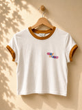 T-shirt ringer EDC Esprit de Corp biały S