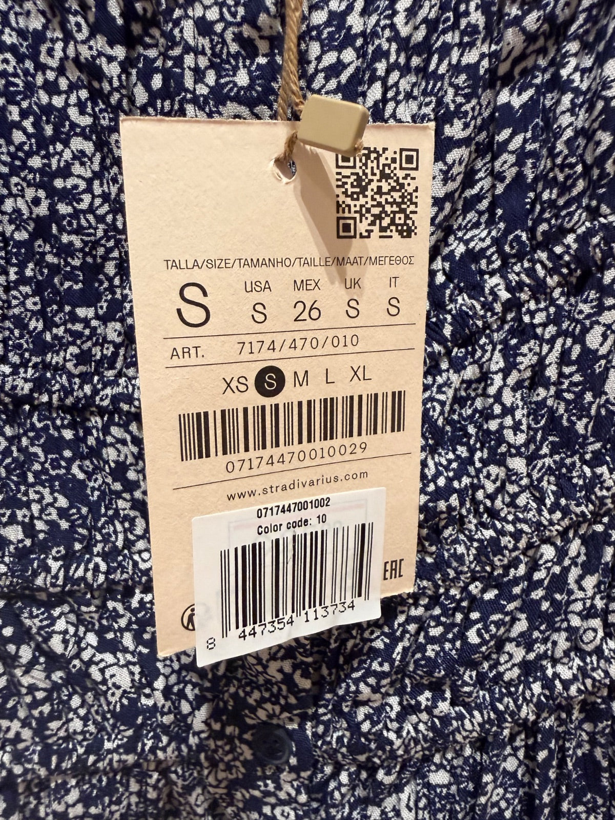 Bluzka mini Stradivarius w kwiaty na ramiączkach S