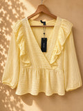 Bluzka z falbanami peplum Vero Moda