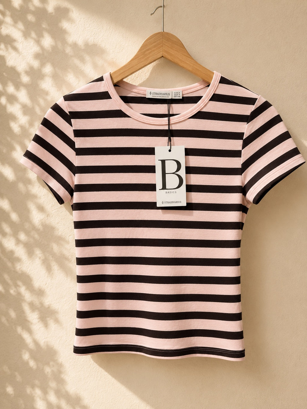 T-shirt w paski Stradivarius Basics
