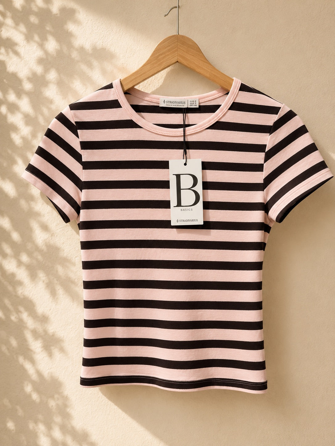 T-shirt w paski Stradivarius Basics