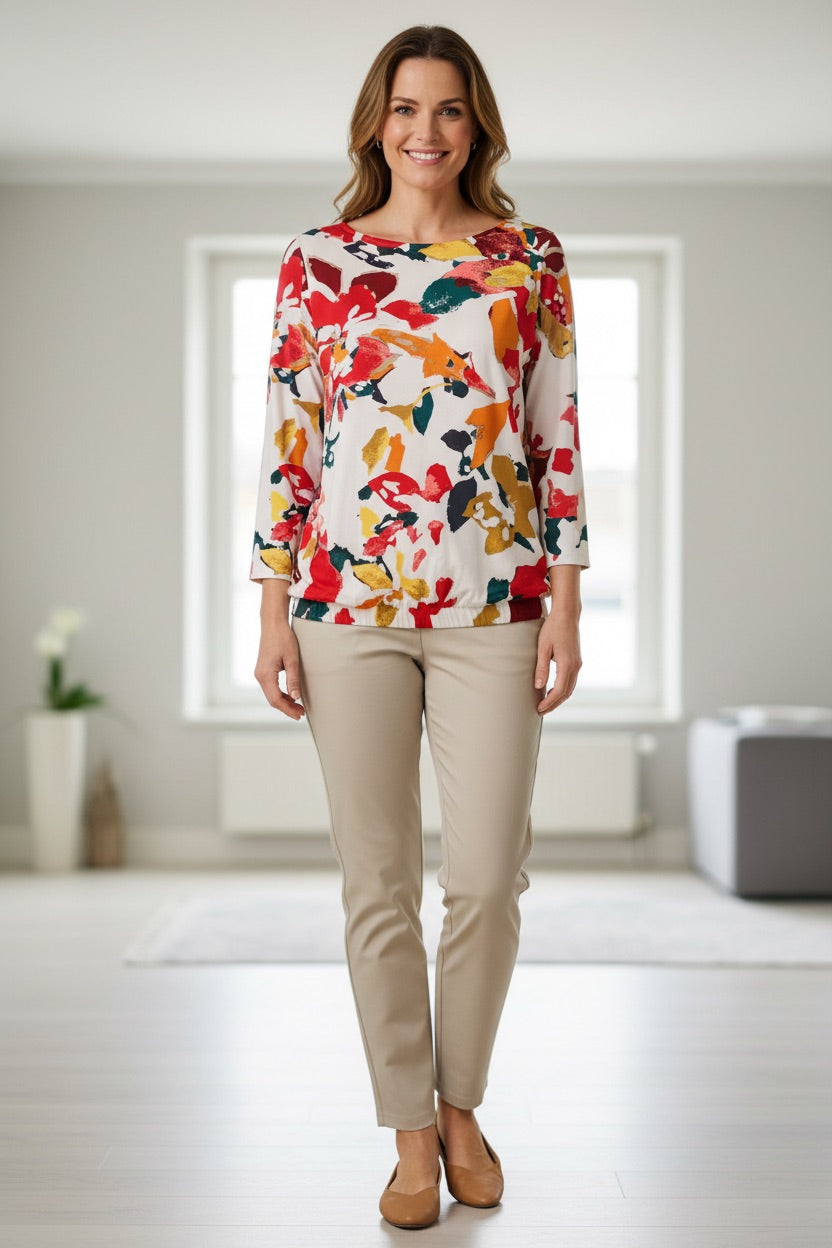 Bluzka oversize w kwiaty s.Oliver 44