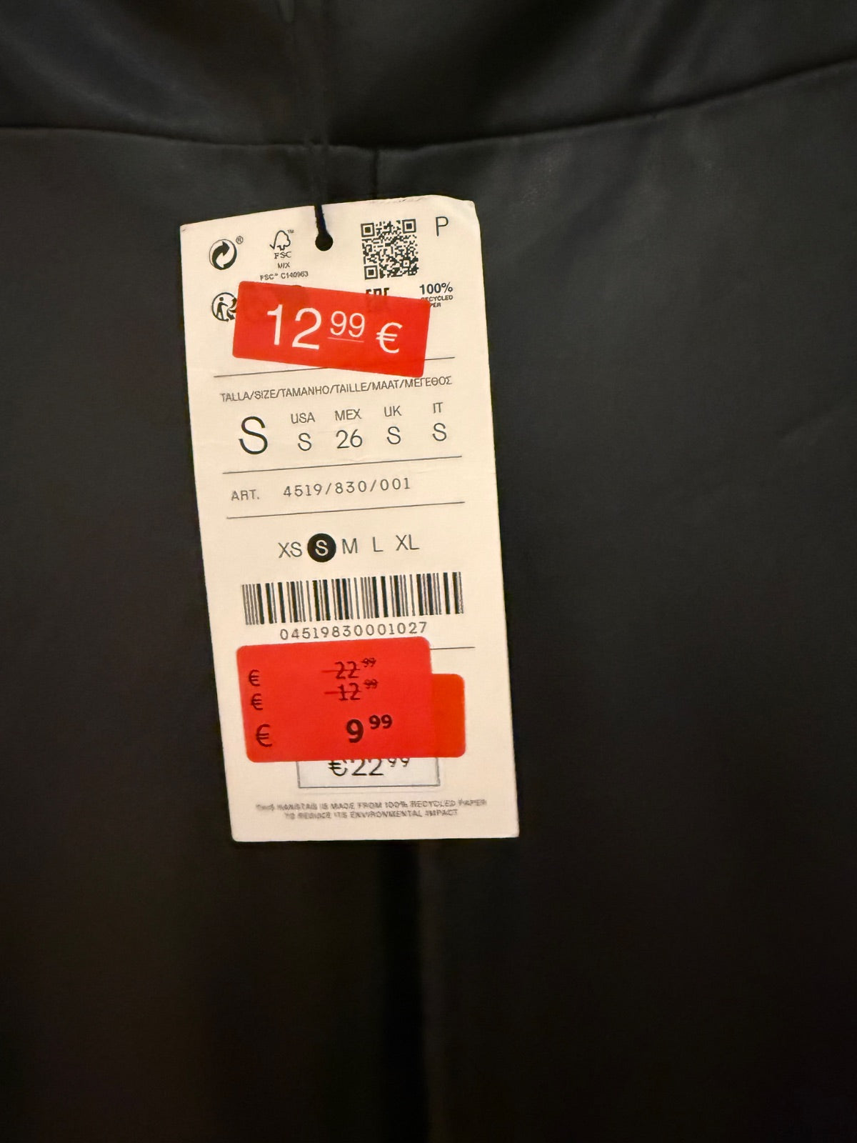 Spodnie flare eco-skóra Stradivarius D76