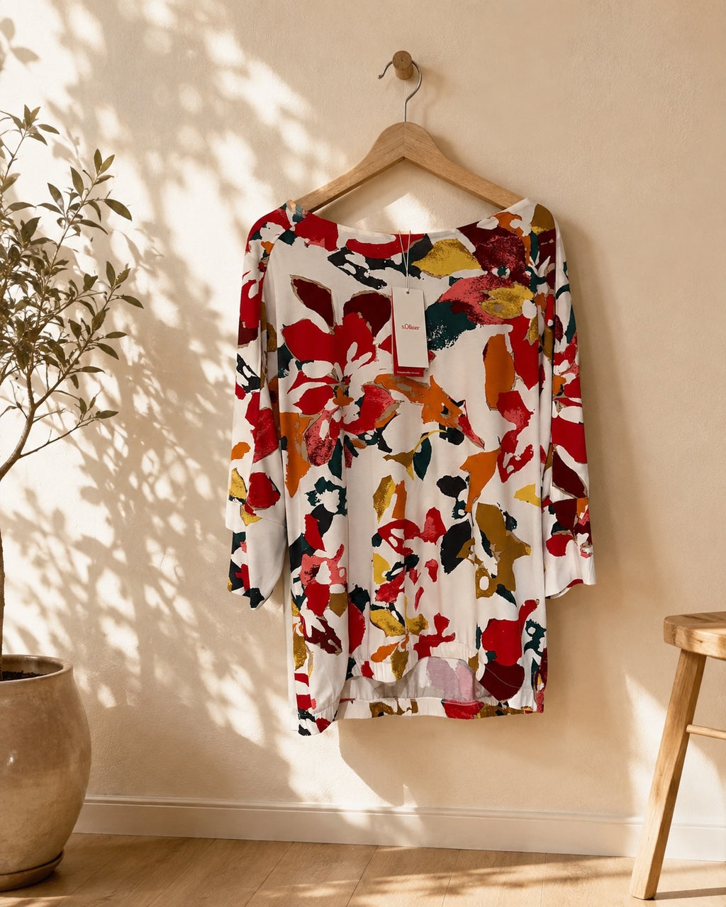 Bluzka oversize w kwiaty s.Oliver 44