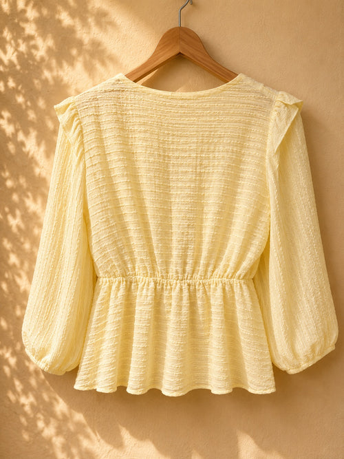 Bluzka z falbanami peplum Vero Moda