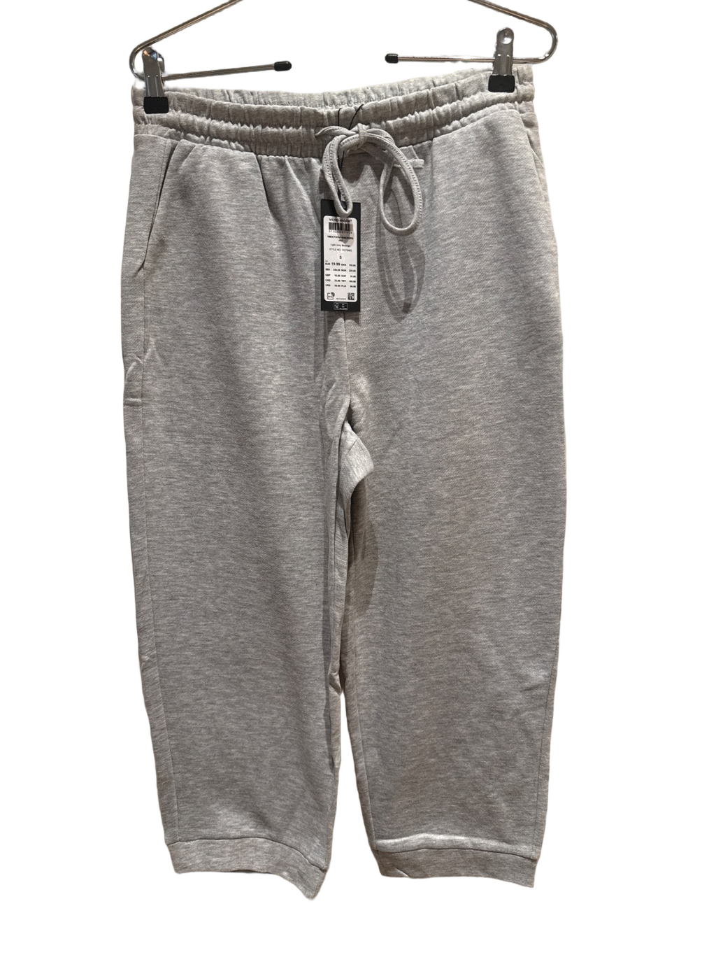 Spodnie dresowe 3/4 Vero Moda light grey melange