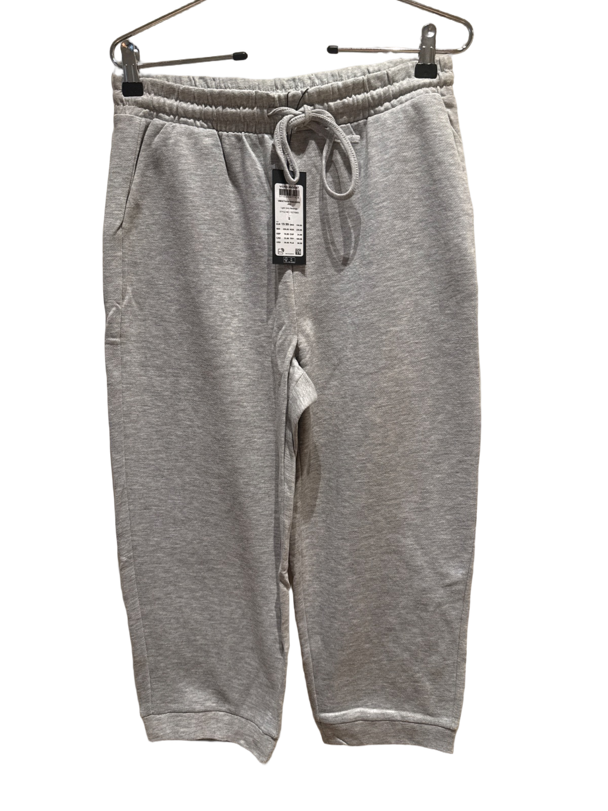 Spodnie dresowe 3/4 Vero Moda light grey melange