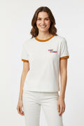 T-shirt ringer EDC Esprit de Corp biały