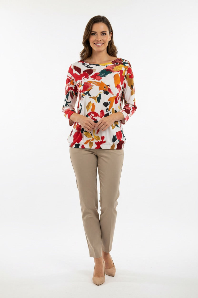 Bluzka oversize w kwiaty s.Oliver 44
