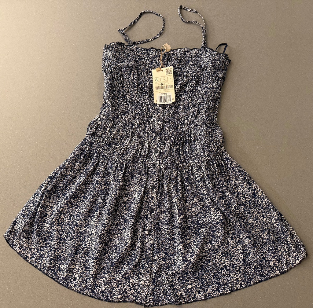 Bluzka mini Stradivarius w kwiaty na ramiączkach