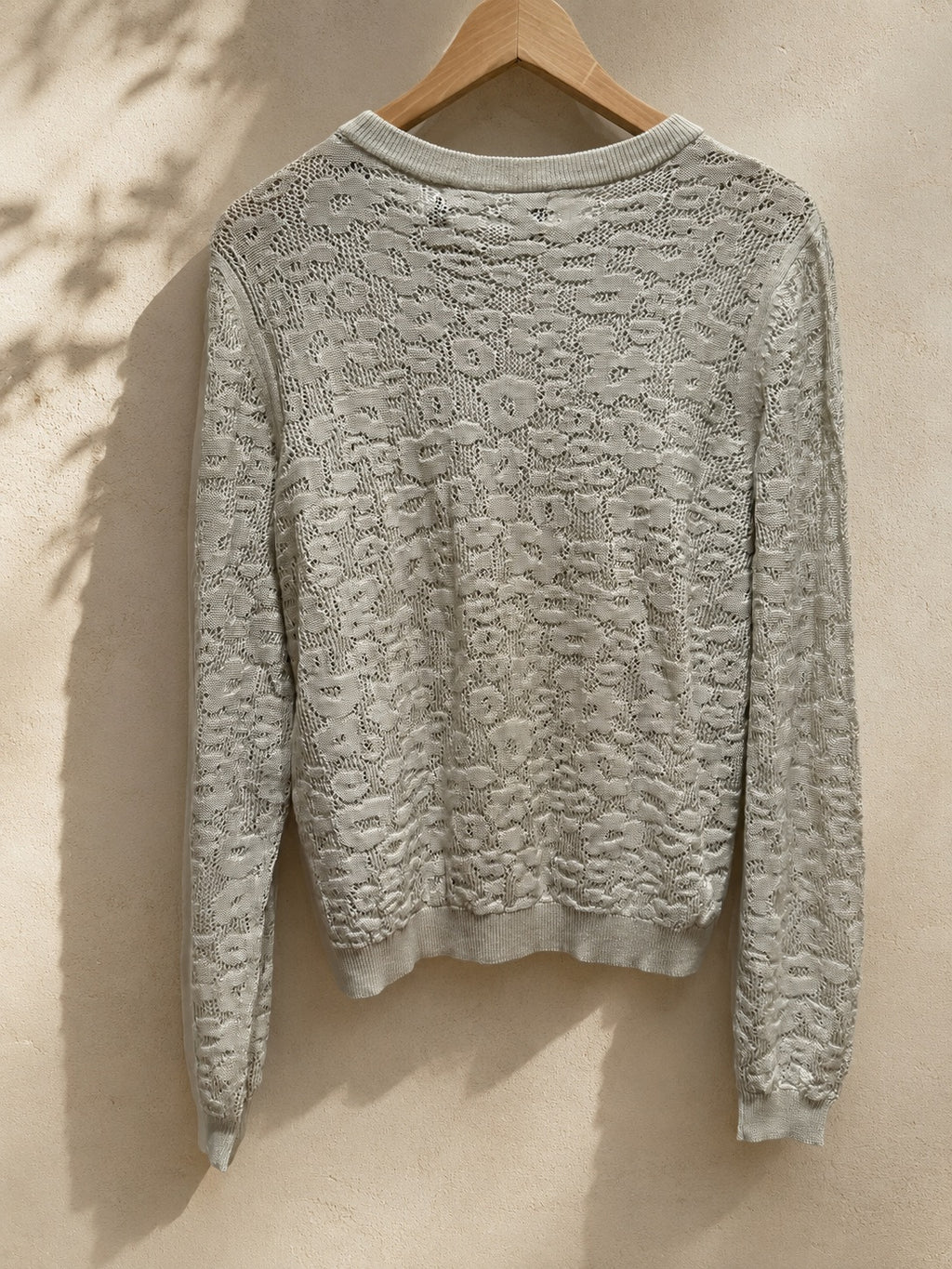 Sweter ażurowy Vero Moda z okrągłym dekoltem