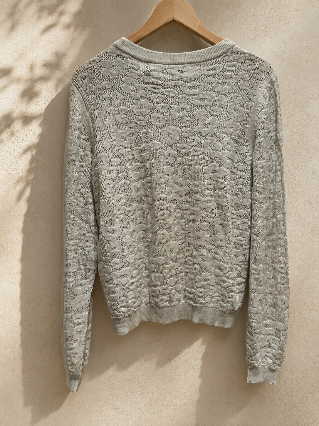 Sweter ażurowy Vero Moda z okrągłym dekoltem