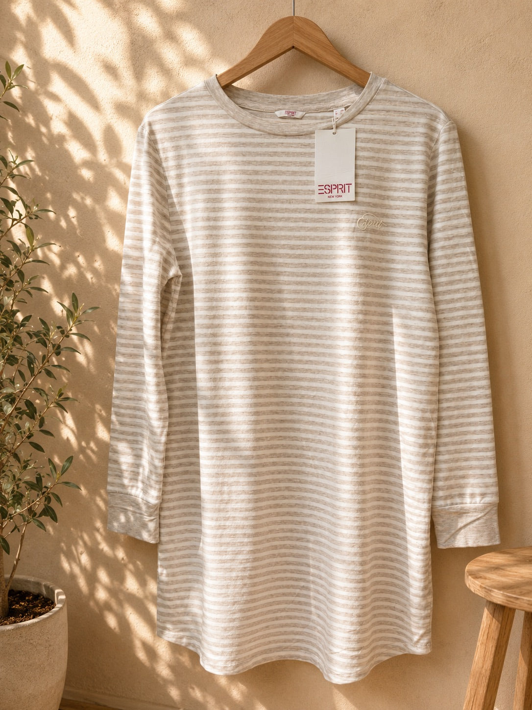 Koszula nocna w paski ESPRIT New York XS